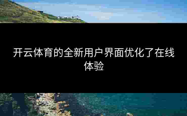 开云体育的全新用户界面优化了在线体验