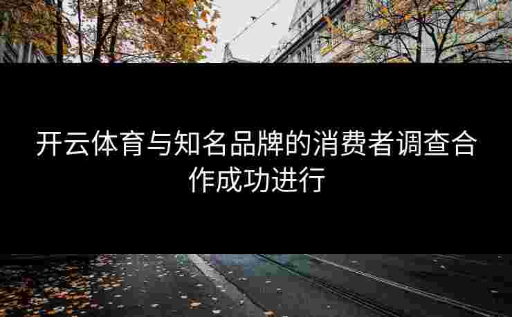 开云体育与知名品牌的消费者调查合作成功进行